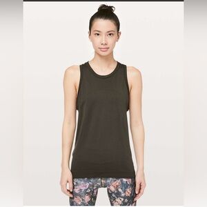 Lululemon Swiftly Breeze Tank Relaxed Fit Dark Olive